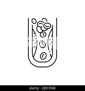 Symbol für die Atheroma-Farblinie. Menschliche Krankheiten. Stock Vektor