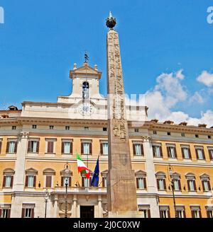 Palazzo Montecitorio, Sitz des italienischen Parlaments, Roma, Latium, Italien Stockfoto