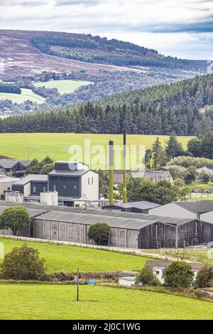 Glenlivet Distillery in der Nähe von Tomintoul, Moray, Schottland Großbritannien. Stockfoto