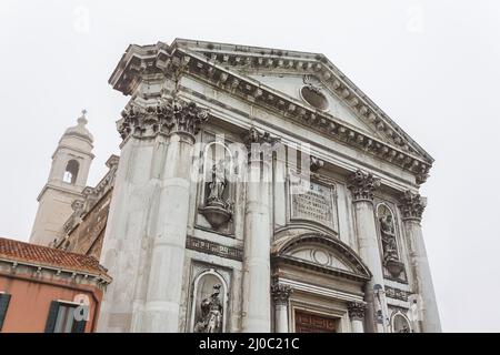 Blick zum Detail Kirche Il Gesuati oder Kirche Santa Maria del Rosario Stockfoto