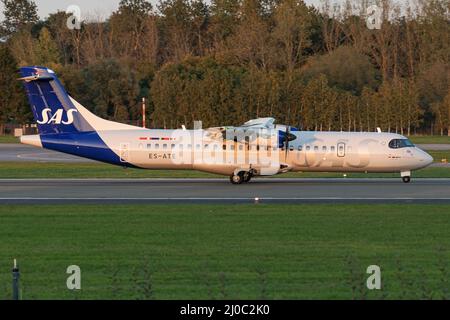 SAS Scandinavian Airlines ATR 72-600 (72-212A) es-ATE Stockfoto