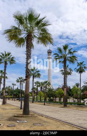 La Rabida, Spanien - 14. märz 2022: Das Denkmal für die Entdecker Amerikas in La Rabida Stockfoto