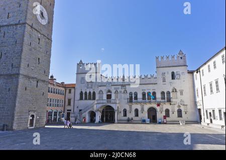 Praetorianpalast, Tito-Platz, Koper, Slowenien Stockfoto