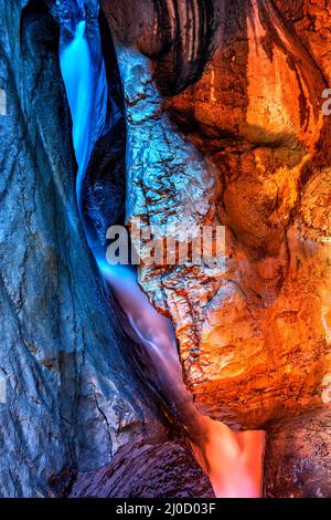 TrÃ¼mmelbach-Wasserfälle Stockfoto