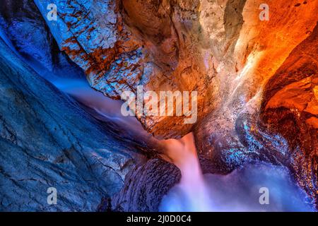 TrÃ¼mmelbach-Wasserfälle Stockfoto