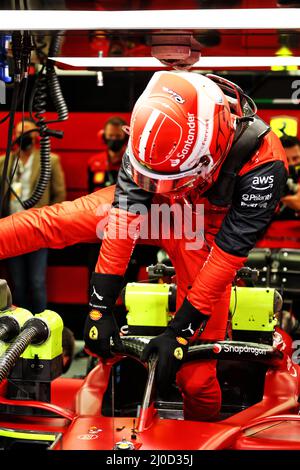 Sakhir, Bahrain. 18. März 2022. Charles Leclerc (MON) Ferrari F1-75. 18.03.2022. Kredit: XPB Images Ltd/Alamy Live News Stockfoto