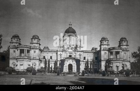 Altes Foto des alten Jahrgangs 1900s der Eisenbahn-Stabshochschule, Baroda, Vadodara, Gujarat, Indien, Asien Stockfoto