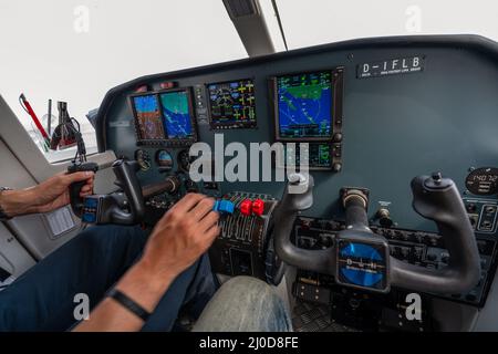 FLN Frisia Flugverkehr. Stockfoto