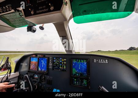 FLN Frisia Flugverkehr. Stockfoto