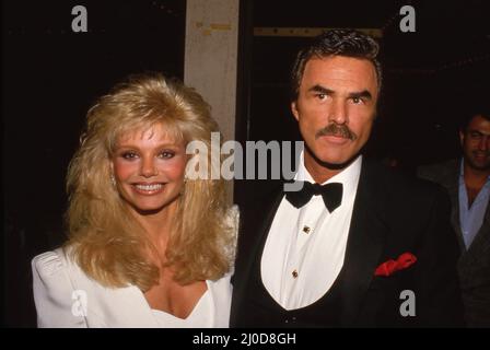 Burt Reynolds und Loni Anderson um die 1980er Jahre Credit: Ralph Dominguez/MediaPunch Stockfoto