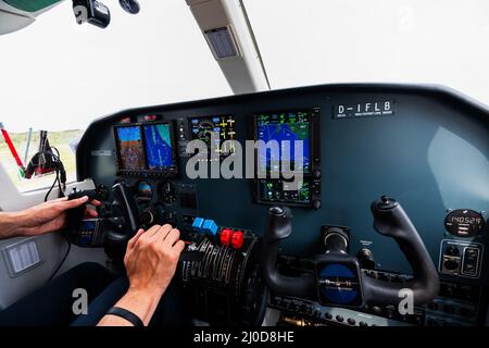 FLN Frisia Flugverkehr. Stockfoto