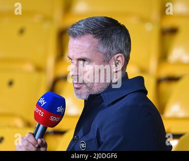 Wolverhampton, Großbritannien. 18. März 2022. Jamie Carragher ist am 3/18/2022 in atendence in Wolverhampton, Vereinigtes Königreich. (Foto von Craig Thomas/News Images/Sipa USA) Quelle: SIPA USA/Alamy Live News Stockfoto