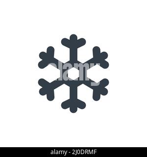 Schneeflocke-Symbol. Winterschneelement. Stock Vektor