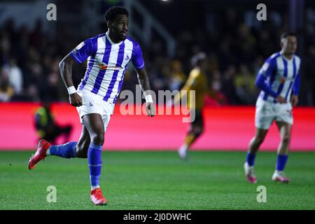 Newport, Großbritannien. MÄR 18. Omar Bogle von Hartlepool United im Bild beim Sky Bet League 2-Spiel zwischen Newport County und Hartlepool United am Freitag, 18.. März 2022, bei der Rodney Parade in Newport. (Kredit: Kieran Riley | MI Nachrichten) Kredit: MI Nachrichten & Sport /Alamy Live Nachrichten Stockfoto