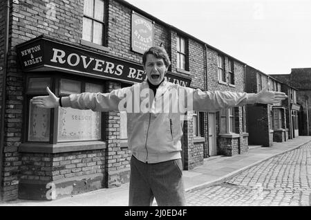 „Coronation Street“-Autor und Drehbuchautor Tony Warren. 4.. Juni 1980. Stockfoto