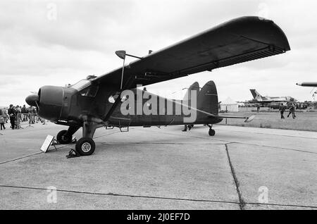 RAF Greenham Common, Air Show, Bekshire, Juni 1980. Army Air Corps, De Havilland Canada DHC-2 Beaver AL1, XP778. Stockfoto