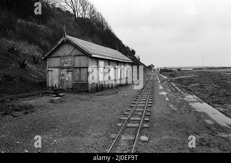 Valley Gardens, Saltburn, 16. März 1979. Stockfoto