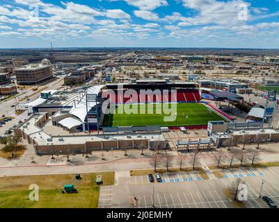 Frisco, Texas, USA. 18. März 2022. Das Toyota Stadium ist Austragungsort des Fußballspiels Portland Timbers gegen Dallas FC in Frisco, Texas, USA. (Bild: © Walter G. Arce Sr. Bild: ZUMA Press, Inc./Alamy Live News Stockfoto