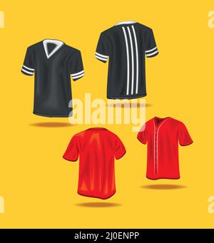 Icons realistische Shirts Stock Vektor