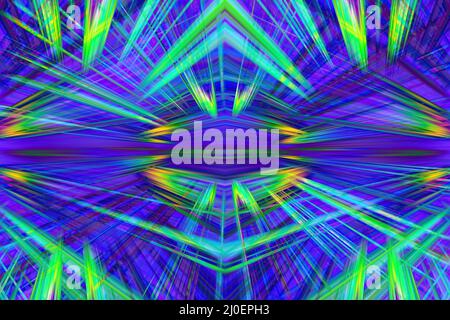 Bunte Lichtstrahlen Hintergrund Stockfoto