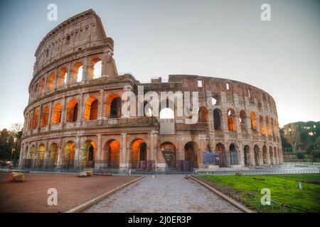 Das Kolosseum oder das Flavian Amphitheater in Rom, Italien Stockfoto