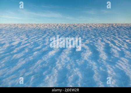 Natürliche winter Hintergrund mit Schneeverwehungen Stockfoto