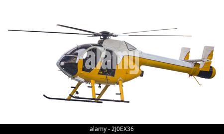 Isolierter Such- Und Rettungshubschrauber Stockfoto