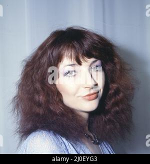 Die englische Singer-Songwriterin Kate Bush bei den British Rock and Pop Awards. Februar 1980. Stockfoto