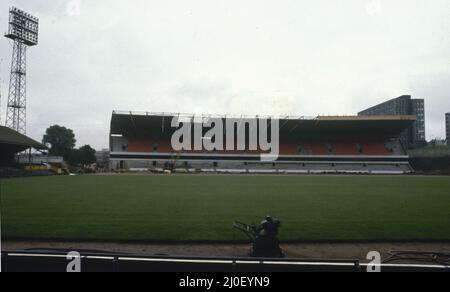 Gesamtansicht des neuen Standes im Molineux Stadium, Heimstadion von Wolverhampton Wanderers. Juli 1979. Stockfoto