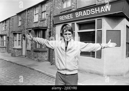 „Coronation Street“-Autor und Drehbuchautor Tony Warren. 4.. Juni 1980. Stockfoto