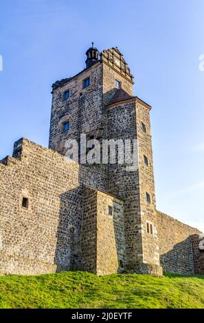 Schloss Stolpen im sächsischen Stadtteil Sächsische Schweiz bei Dresden in Sachsen Stockfoto