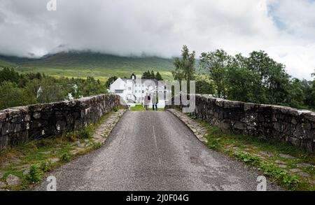 Die Brücke von orchy im zentralen Hochland Schottlands Stockfoto