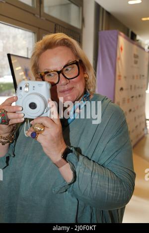 Lilo von Kiesenwetter beim mates Date Influencer Event während der Mercedes-Benz Fashion Week Berlin März 2022 in der Berliner Freiheit. Berlin, 15,03. Stockfoto