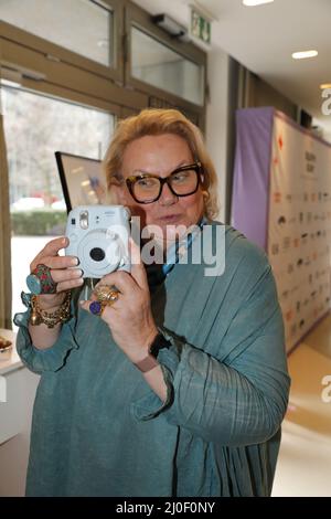 Lilo von Kiesenwetter beim mates Date Influencer Event während der Mercedes-Benz Fashion Week Berlin März 2022 in der Berliner Freiheit. Berlin, 15,03. Stockfoto