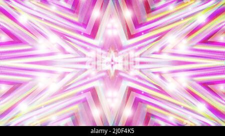 Ein abstraktes, funkelndes Starburst-Hintergrundbild. Stockfoto