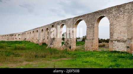 Kamares Aqueduct, larnaka Zypern Stockfoto