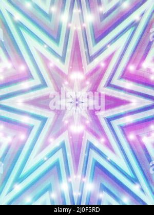 Ein abstraktes, funkelndes Starburst-Hintergrundbild. Stockfoto