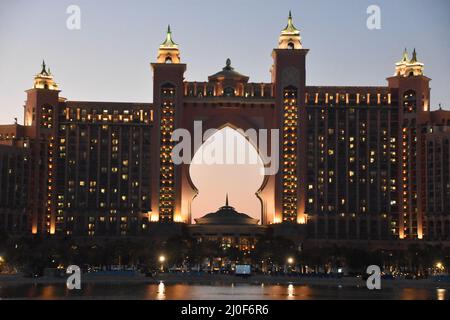 Atlantis Hotel im Palm Jumeirah in Dubai, VAE Stockfoto