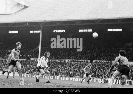 Tottenham Hotspur / Derby County, League Division One. Endergebnis 2-0 zu Tottenham Hotspur. White Hart Lane. 3.. März 1979. Stockfoto