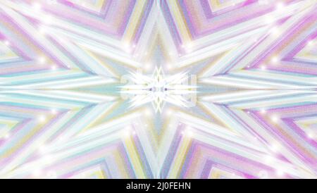 Ein abstraktes, funkelndes Starburst-Hintergrundbild. Stockfoto