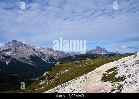 Dolomiten im Herbst Stockfoto