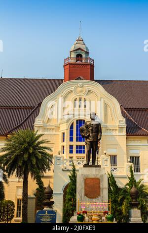 Phetchaburi, Thailand - 19. März 2015: Wunderschöne Landschaft und Architektur des Phra Ramratchaniwet Palace (Wang Ban Peun), Form Stockfoto