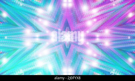 Ein abstraktes, funkelndes Starburst-Hintergrundbild. Stockfoto