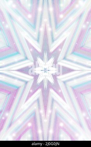 Ein abstraktes, funkelndes Starburst-Hintergrundbild. Stockfoto