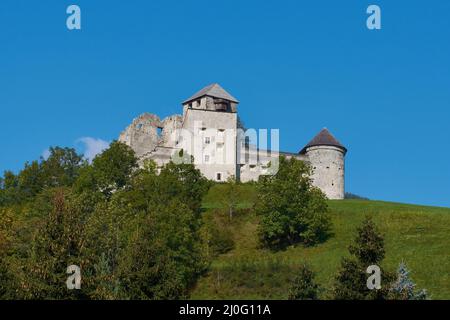 Schloss Heinfels in Osttirol Stockfoto