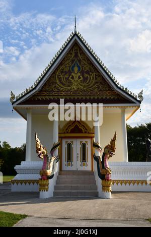 Lao Buddha Ariyamedtaram Tempel in Morris, Connecticut Stockfoto