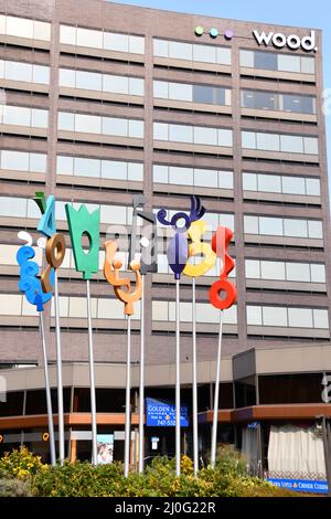 Downtown Portland in Maine Stockfoto