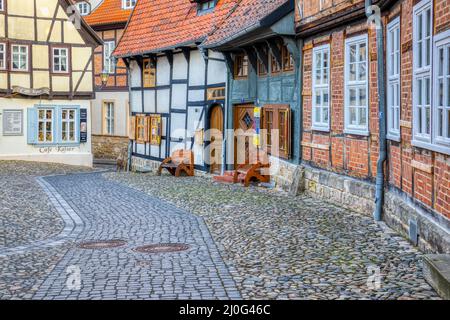 Bilder Impressionen aus der Weltkulturstadt Quedlinburg im Harz Stockfoto