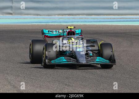 Sakhir, Bahrain. 18. März 2022. Bahrain International Circuit, Sakhir, Bahrain am 18. März 2022 während der FORMEL 1 GULF AIR BAHRAIN GP 2022, Eleanor Hoad Credit: Every Second Media/Alamy Live News Stockfoto