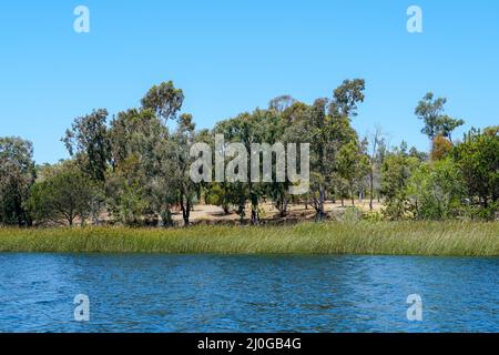 Miramar Reservoir in der Scripps Miramar Ranch Gemeinde, San Diego, Kalifornien. Stockfoto